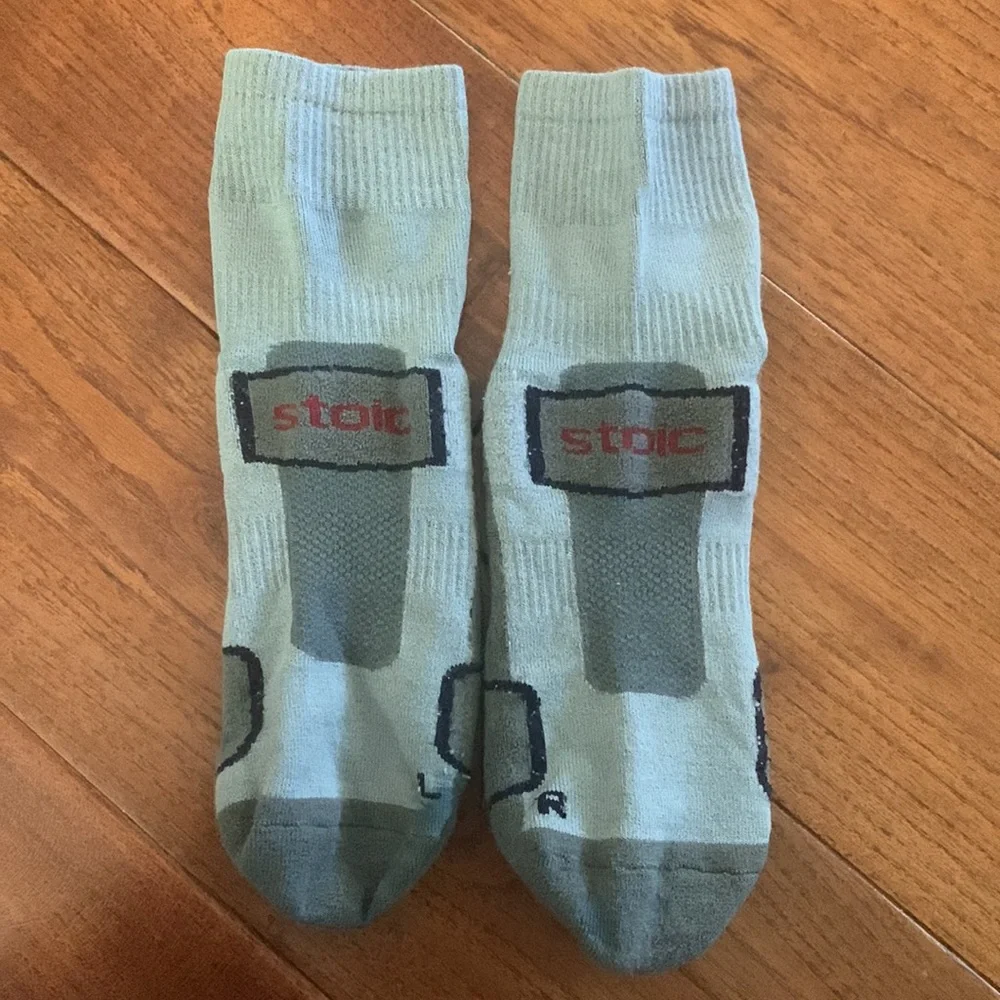 Mens Size M Socks Ankle Crew Lot 5 Pairs Stoic Synth Comp Trail Calloway No Show